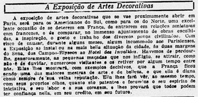 Foto do Anúncio extraído de O Jornal – RJ,17 nov. 1925