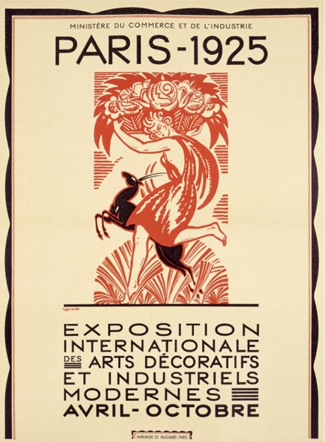 Cartaz da comemoração - 100 da Exposition Universelle des Arts Décoratifs