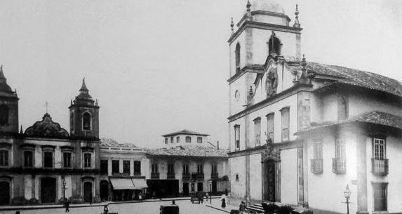 Foto: Marc Ferrez. Largo da Sé e as igrejas da Matriz e de São Pedro, c. 1880. São Paulo, SP. Acervo do Instituto Moreira Salles – IMS.