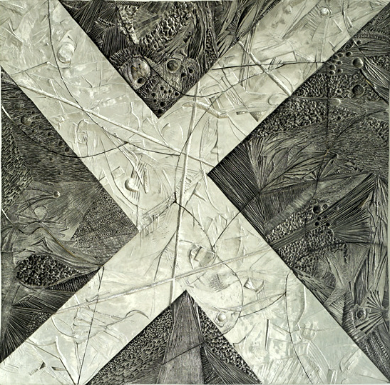 obra Imigração e Substituição, 1998. Latão e alumínio.