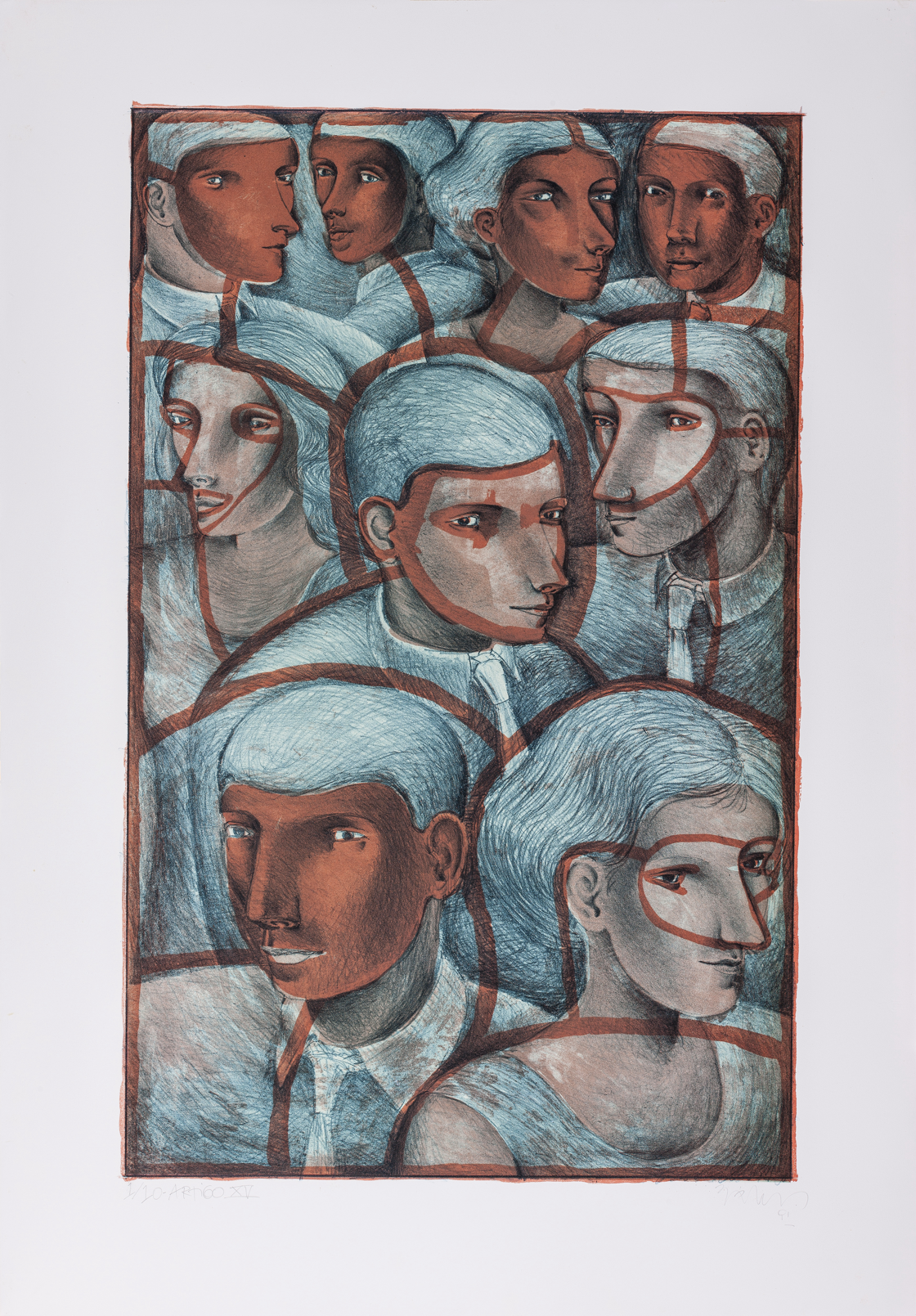 Zélio Alves Pinto. Artigo XV, 1991. Litografia sobre papel. Acervo dos Palácios. 