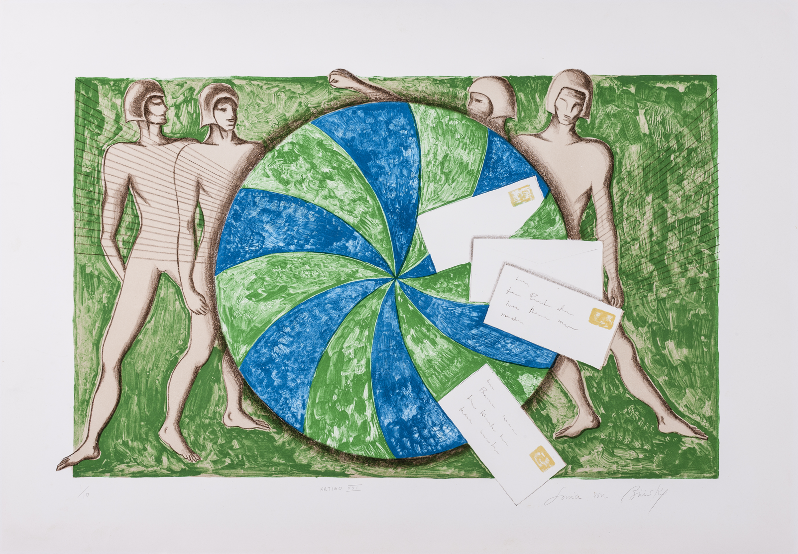 Sonia von Brüsky. Artigo XXI, 1991. Litografia sobre papel. Acervo dos Palácios