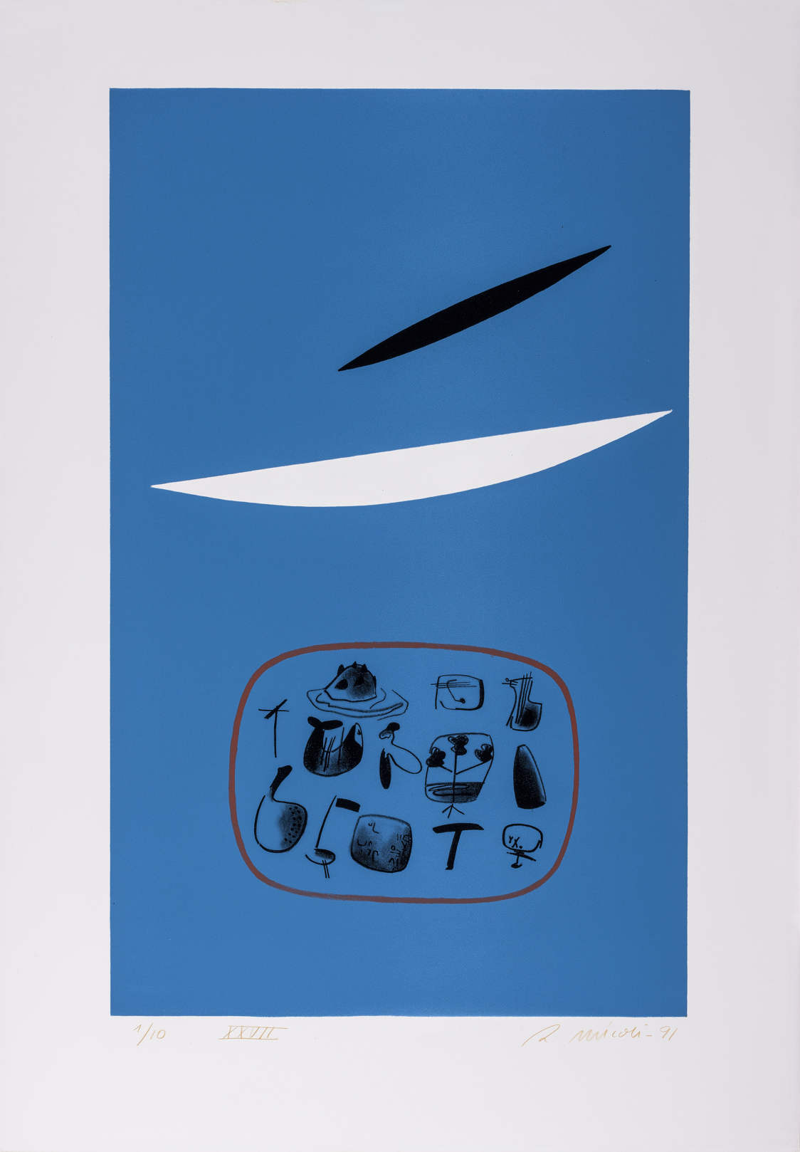 Roberto Micoli. Artigo XXVII, 1991. Litografia sobre papel. Acervo dos Palácios. 