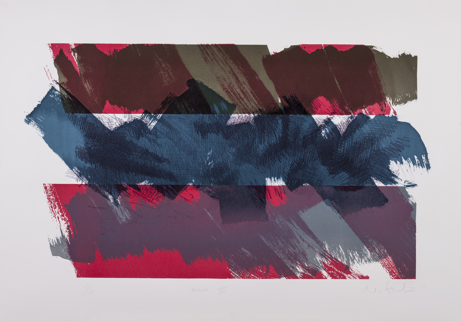 Marcello Nitsche. Artigo III, 1991. Série Direitos Humanos. Litografia sobre papel. Acervo dos Palácios. 