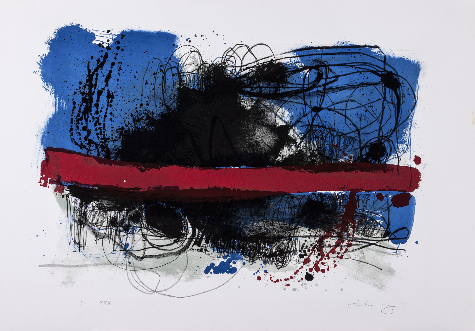 Beth Turkieniez. Artigo XXX, 1991. Litografia sobre papel. Acervo dos Palácios. 