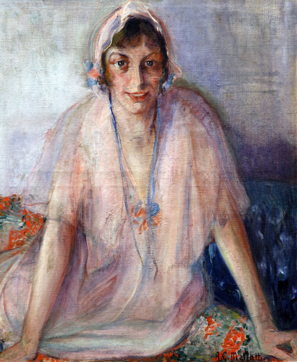 Anita Malfatti. Retrato de Lalive, 1917. Oil on canvas.