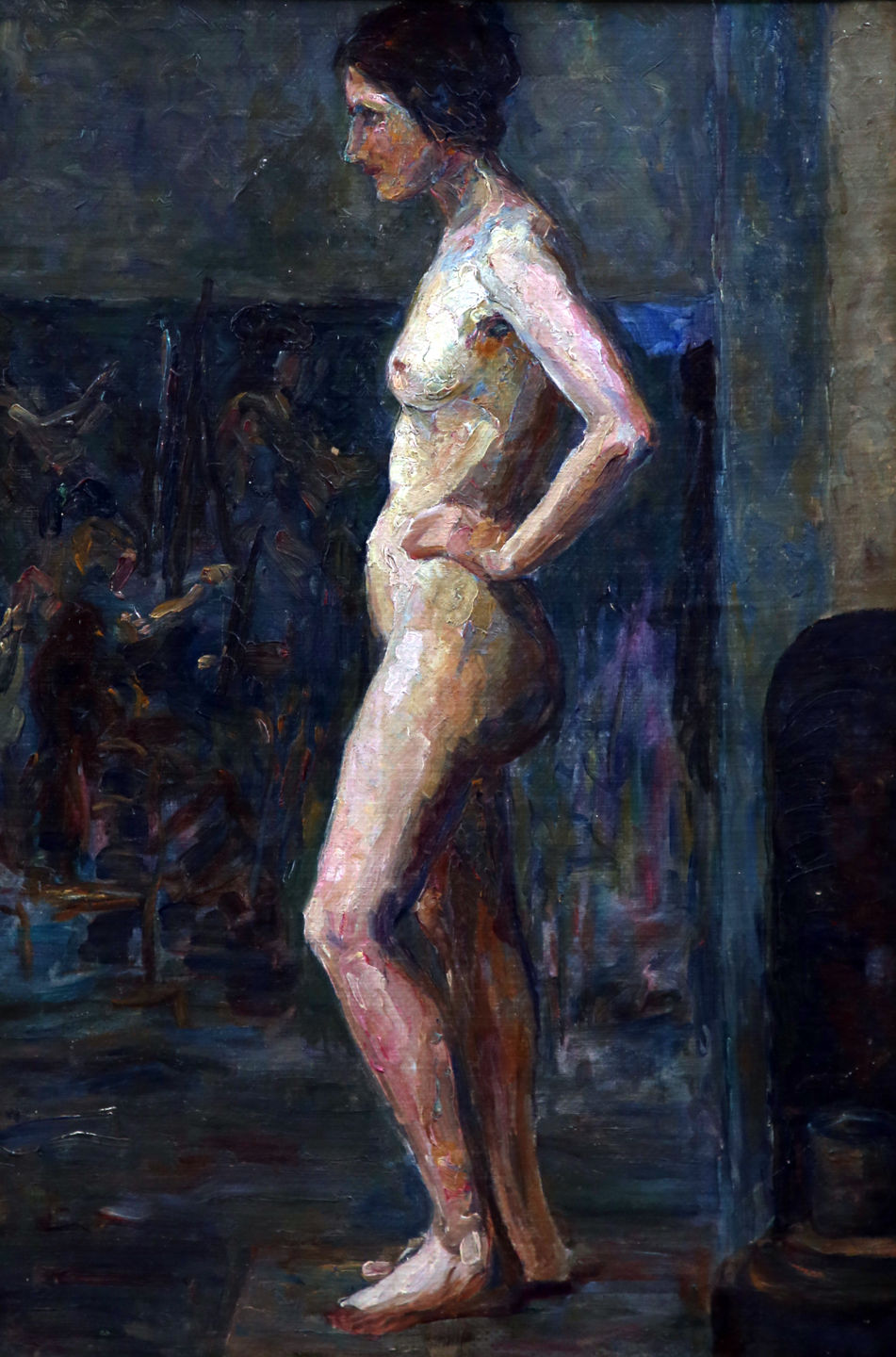 Tarsila do Amaral. Estudo de Nu (de perfil), 1921. Oil on canvas.