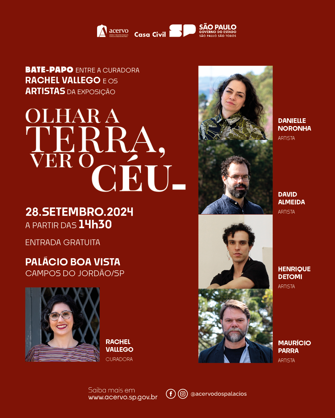 Divulgação Oficina de Máscaras no Palácio Boa Vista
