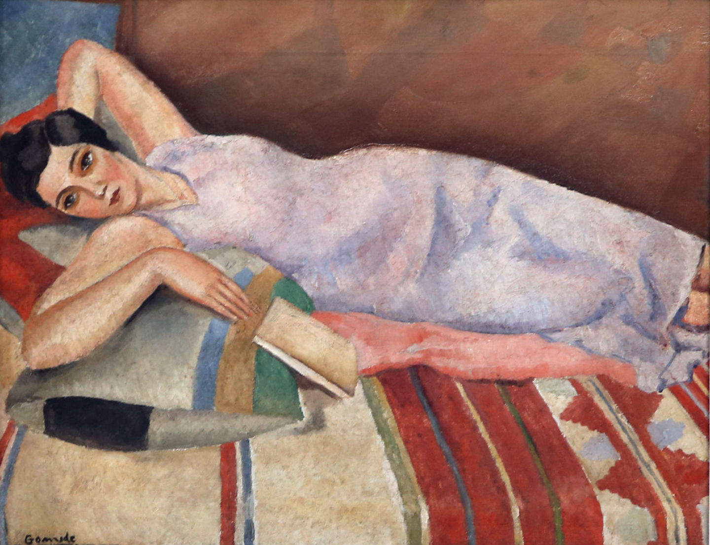 Antônio Gomide. Mulher deitada, 1957. Óleo sobre tela.