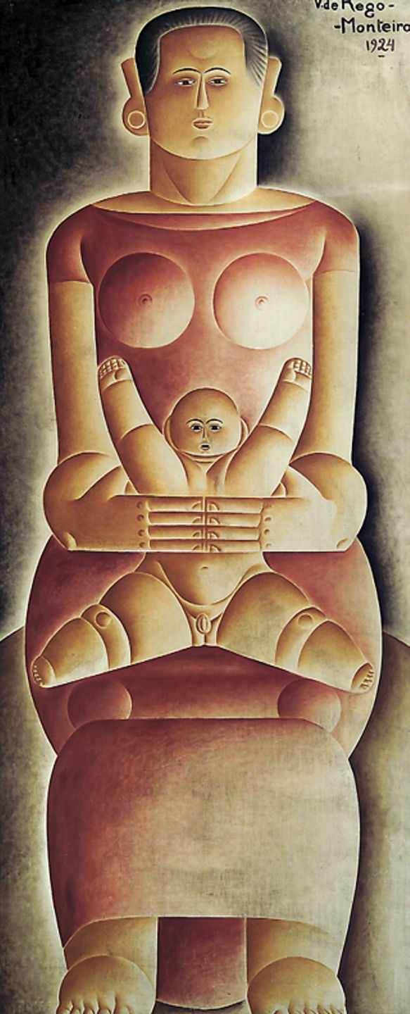 Vicente do Rego Monteiro. Maternidade Indígena, 1924. Óleo sobre tela.