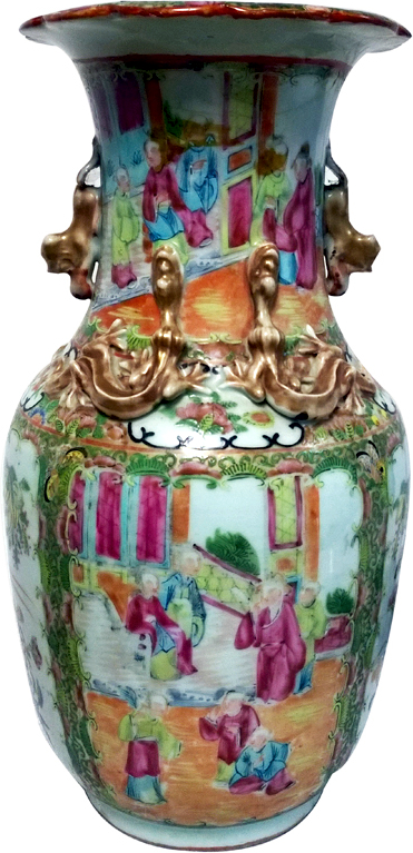 Foto de Vaso, séc. XVII-XVIII. Porcelana policromada