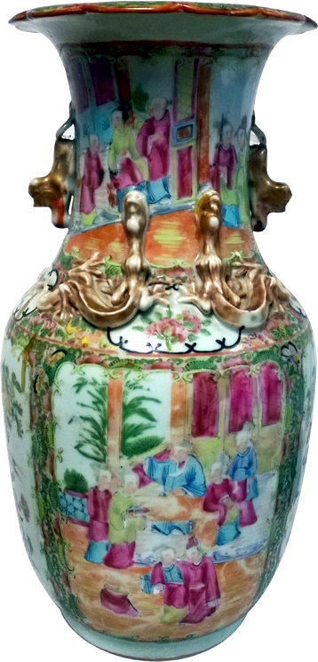 Foto de Vaso, séc. XVII-XVIII. Porcelana policromada