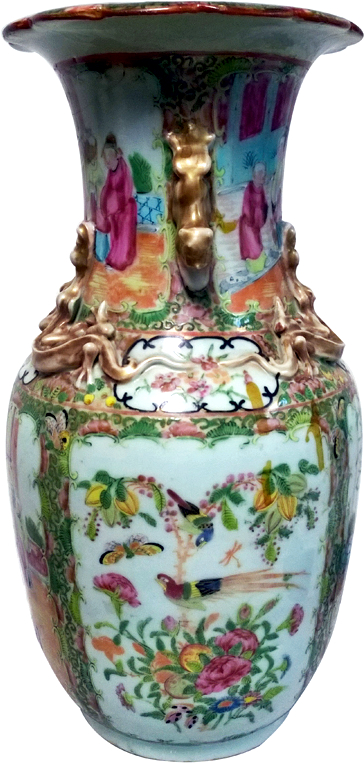 Foto de Vaso, séc. XVII-XVIII. Porcelana policromada