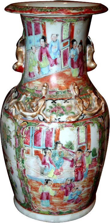 Foto de Vaso, séc. XVII-XVIII. Porcelana policromada
