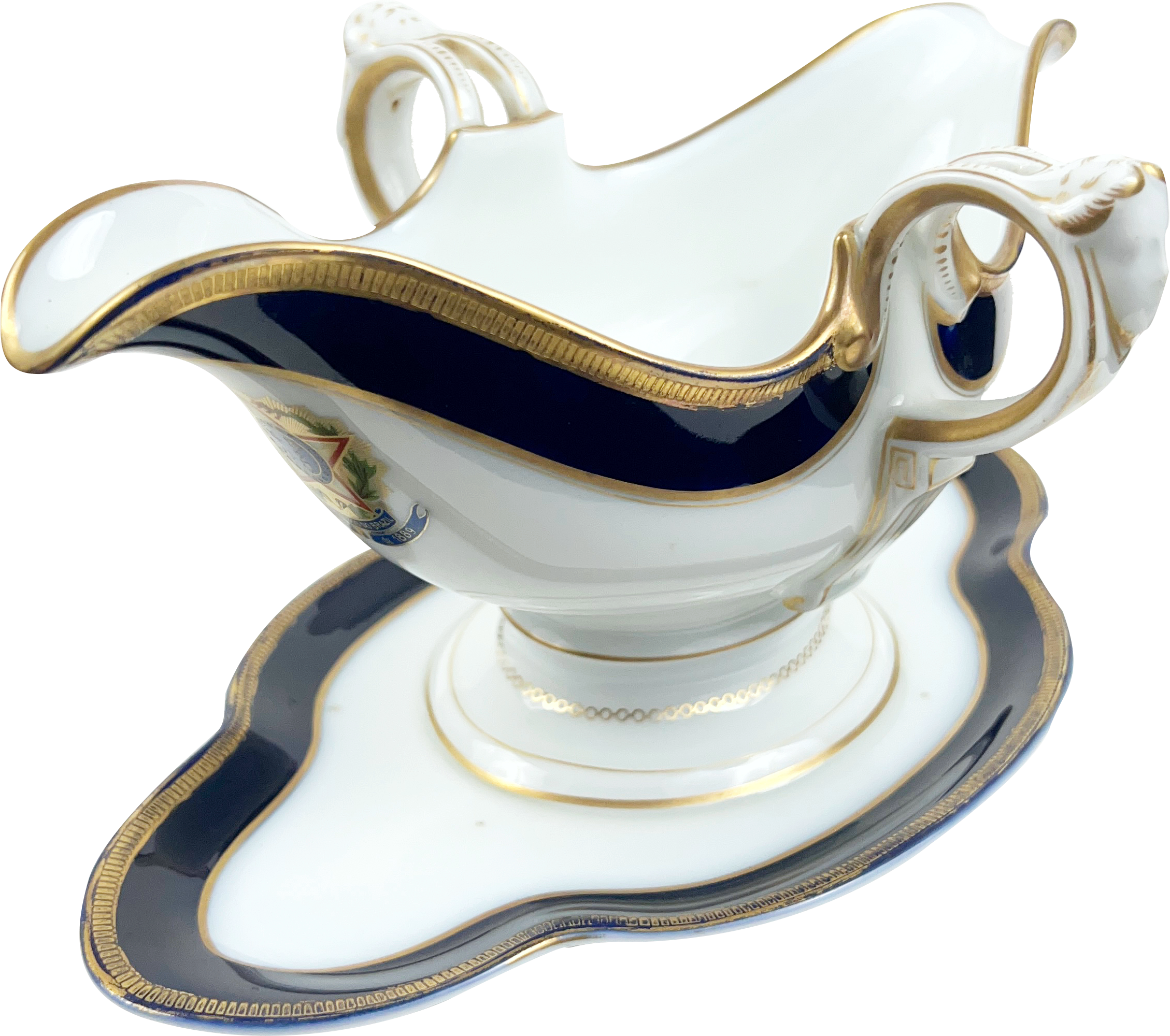 Foto de porcelana do serviço do Palácio dos Campos Elíseos
