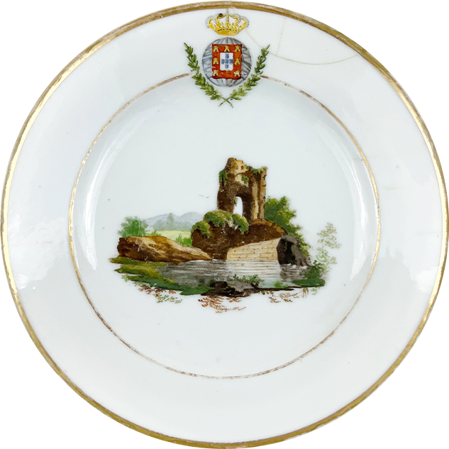 Prato do serviço de D. João VI, c.primeira metade do séc. XIX