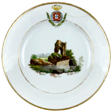 Prato do serviço de D. João VI, c.primeira metade do séc. XIX