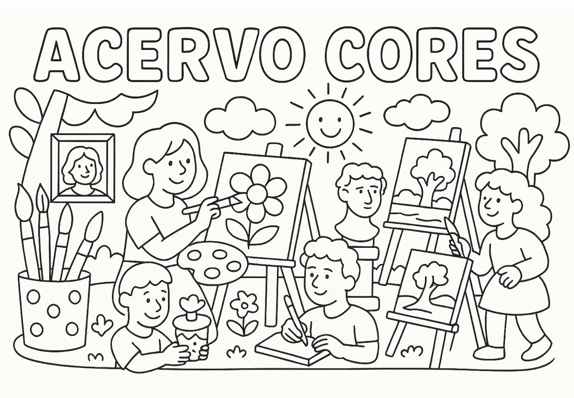 Foto da capa do livro de colorir