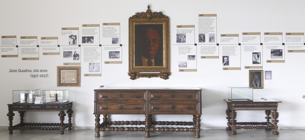 Foto da exposição - Jânio Quadros, 100 anos