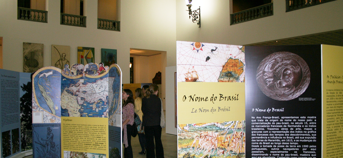Foto da exposição - O Nome do Brasil