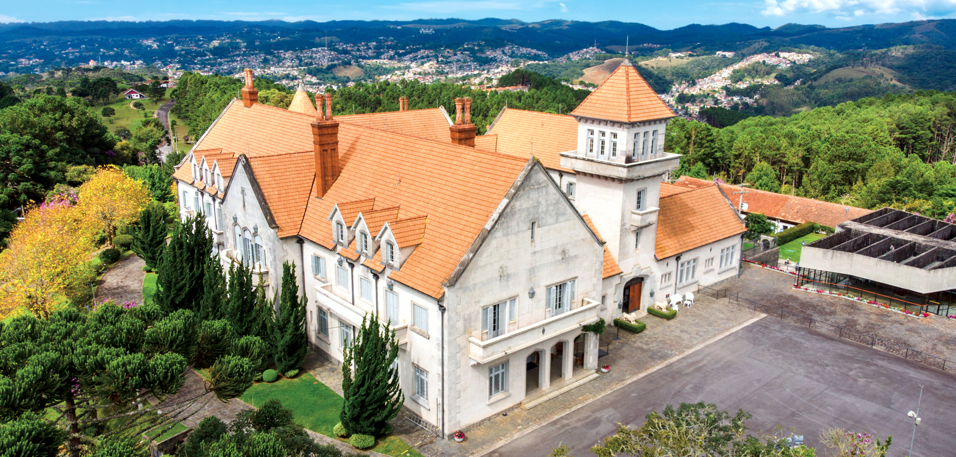 Foto aérea do Palácio Boa Vista