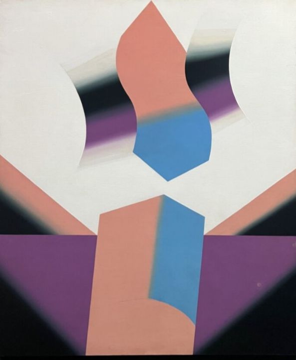 Fernando Lemos (Lisboa/Portugal, 1926 – São Paulo/SP, 2019). Signos desmemoriados, 1973. Acrílica sobre tela.
132 x 111,5 x 5 cm