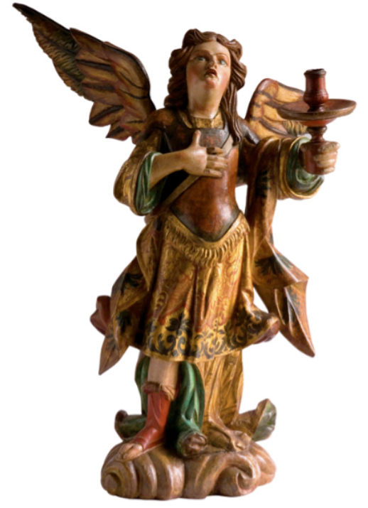 Anjo tocheiro da Matriz de Santa Bárbara, Século XVIII.