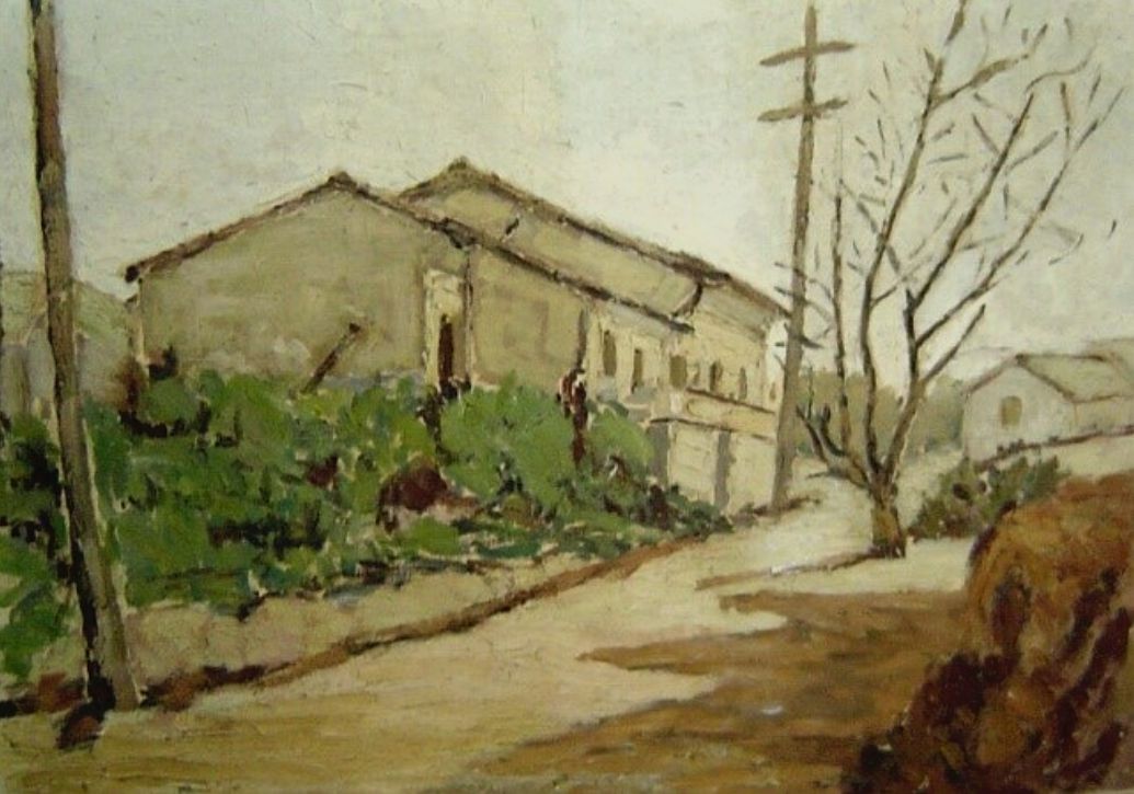 Paulo Vancelotti (Mogi-Mirim/SP, 1920-). <br>Arredores de Campinas, 1953. Óleo sobre tela.
54 x 73 cm 