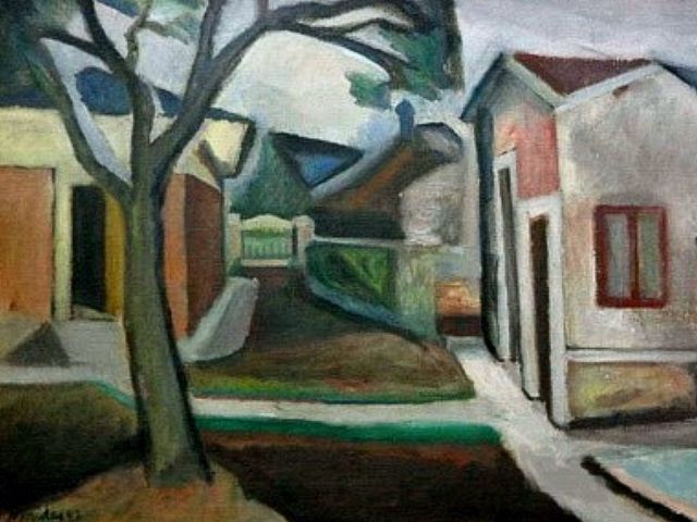 Paisagem com casas, 1947.