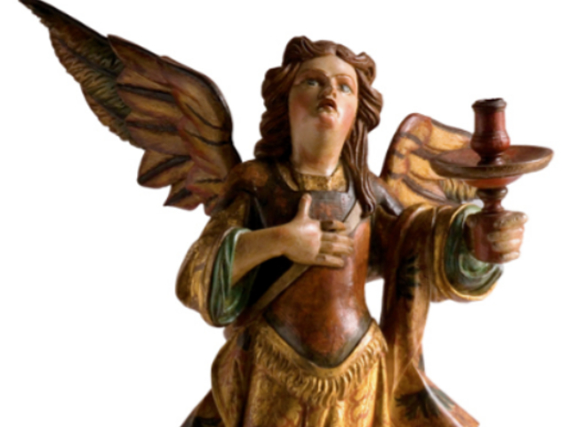 Anjo tocheiro da Matriz de Santa Bárbara, Século XVIII.