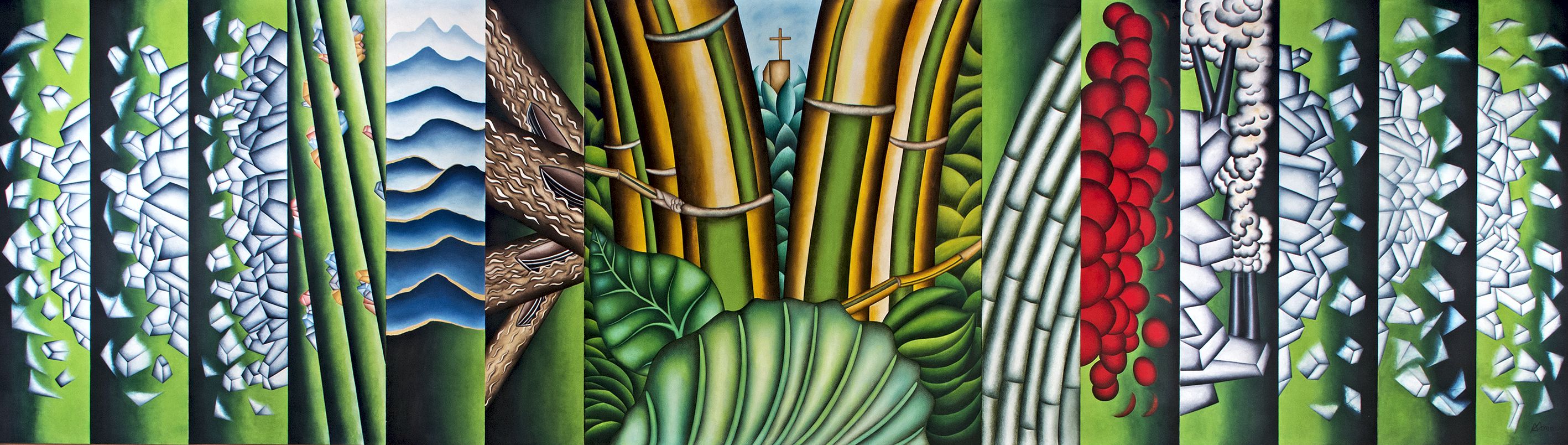 Obra - Painel São Paulo - Brasil; criação, expansão e desenvolvimento, 1989 