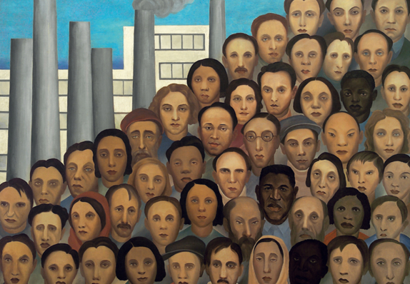 Foto da Obra Operários, de Tarsila do Amaral